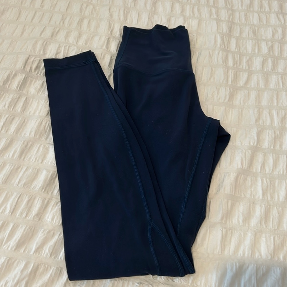 Lululemon a line leggings size 4, navy blue